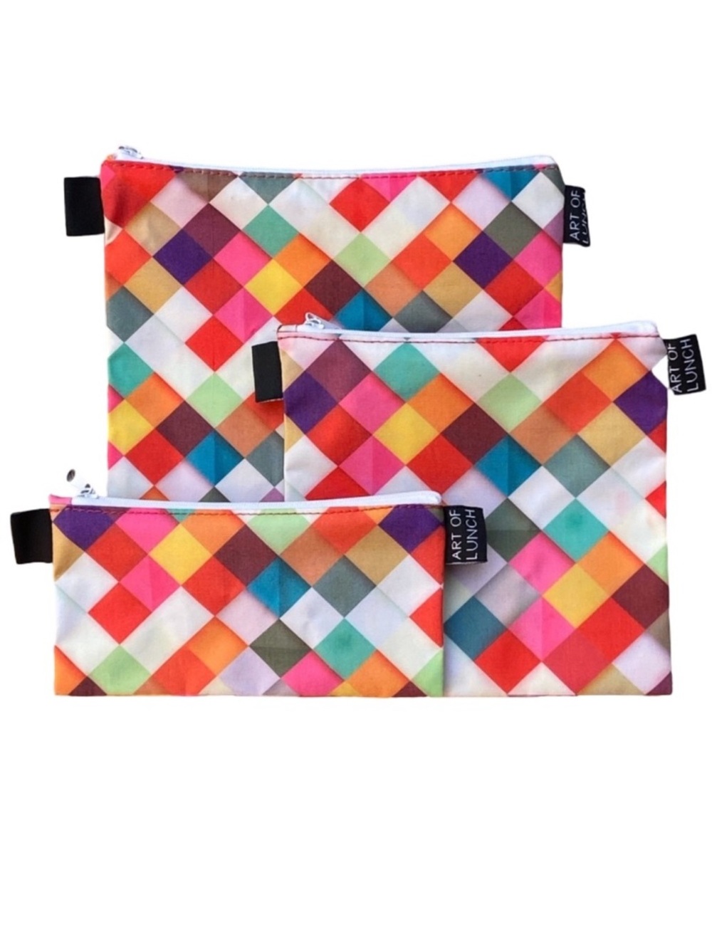 Art Of Lunch 3 Reusable Zip Top Bags
